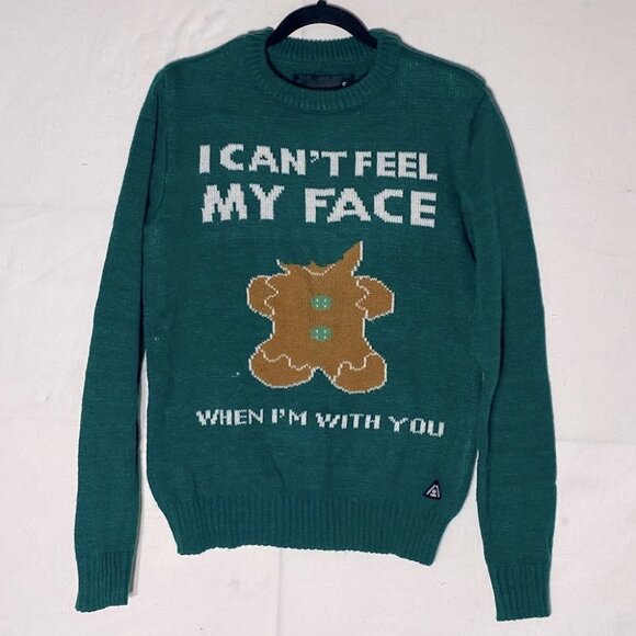 American Stitch Ugly Christmas Sweater Gingerbread Man I Can’t Feel My Face S - Picture 14 of 14